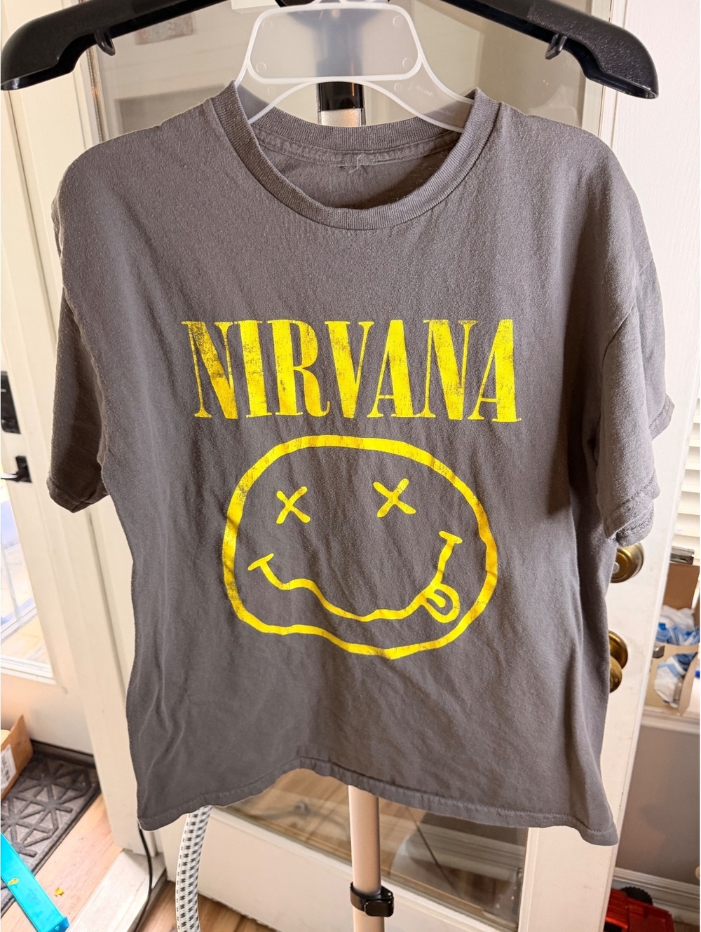 Nirvana gray graphic T shirt